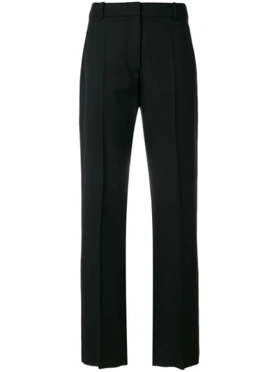 Victoria Beckham Straight Tailored Trousers In Black