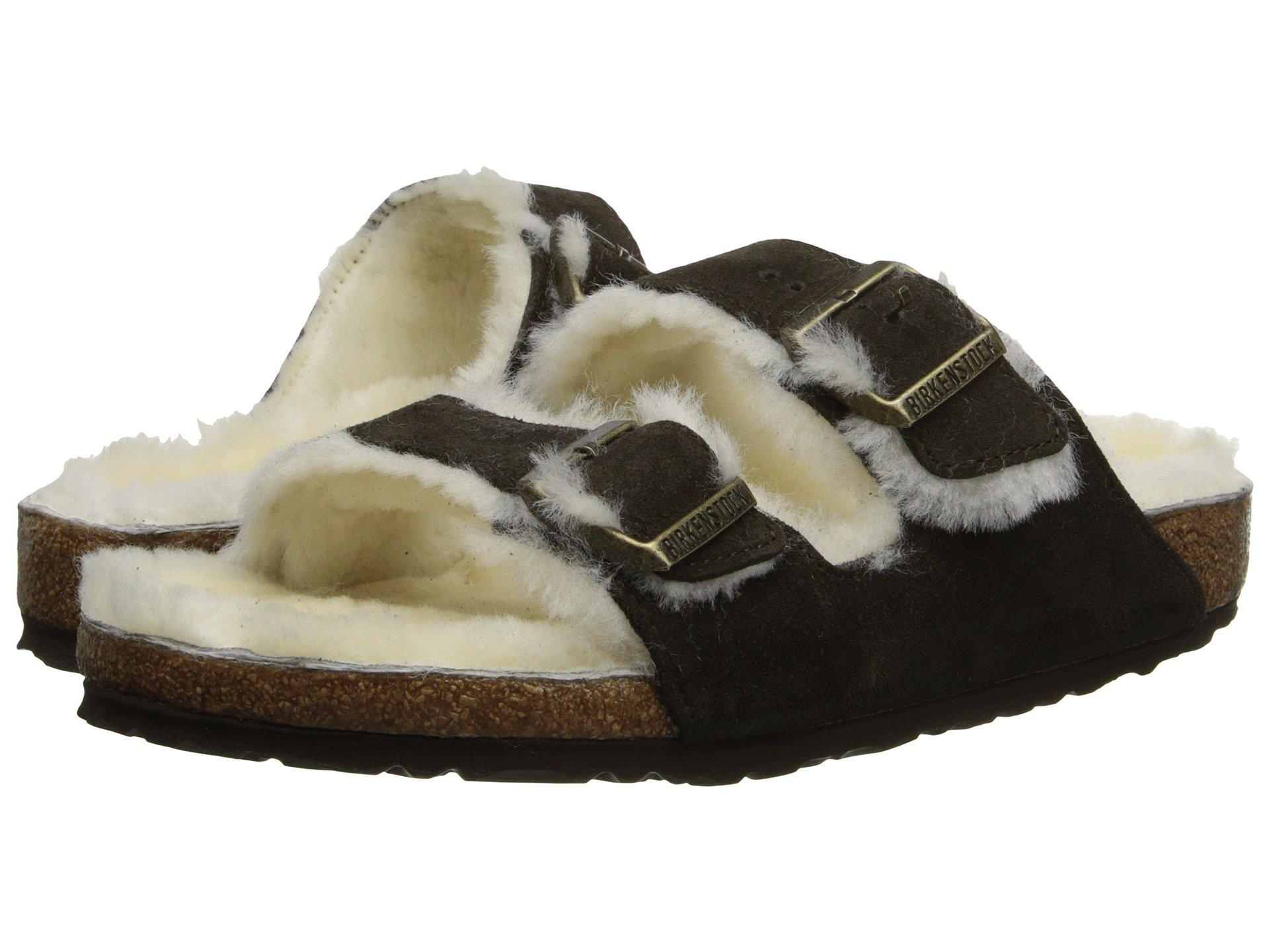 birkenstock arizona shearling mocha