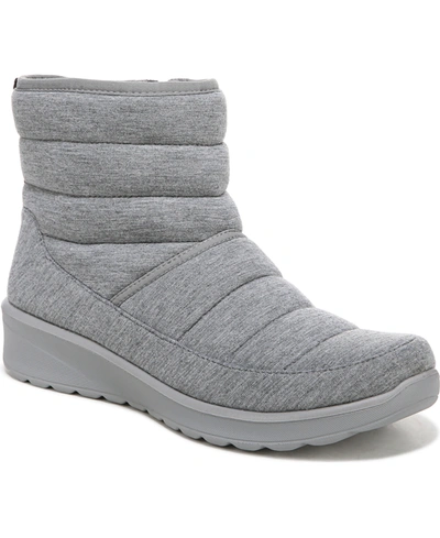 Bzees Glacier Washable Booties Women's Shoes In Grey Fabric