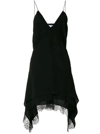 Iro Lace Trim Dress - Black