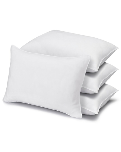 Ella Jayne Soft Plush Gel Fiber Filled Allergy Resistant Stomach Sleeper Pillow In White