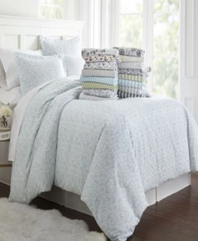 Ienjoy Home Tranquil Sleep Patterned Duvet Cover Set By The Home Collection Bedding In Light Blue Blossoms
