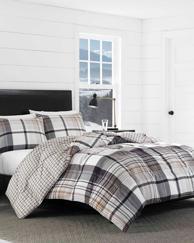 Eddie Bauer Normandy Plaid Comforter Set In Black