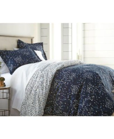 Southshore Fine Linens Premium Ultra Soft Botanicalprinted 3piece Comforter Sham Set Bedding In Blue