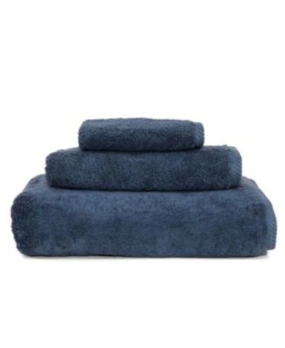 Linum Home Soft Twist Bath Towel Collection Bedding In Navy