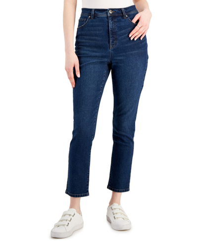 Style & Co Petite Mid Rise Slim-leg Jeans, Created For Macy's In Preston