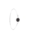 Marc Jacobs Enamel Disc Hinged Bracelet In Silver