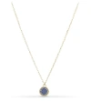 Marc Jacobs Enamel Logo Disc Necklace In Vintage Blue