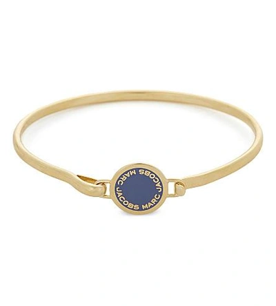 Marc Jacobs Enamel Disc Hinged Bracelet In Vintage Blue
