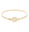 Marc Jacobs Enamel Disc Hinged Bracelet In Cream