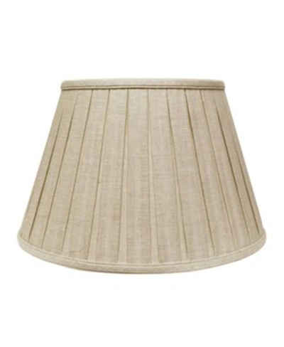Macy's Cloth Wire Slant Linen Box Pleat Softback Lampshade With Washer Fitter Collection In Beige