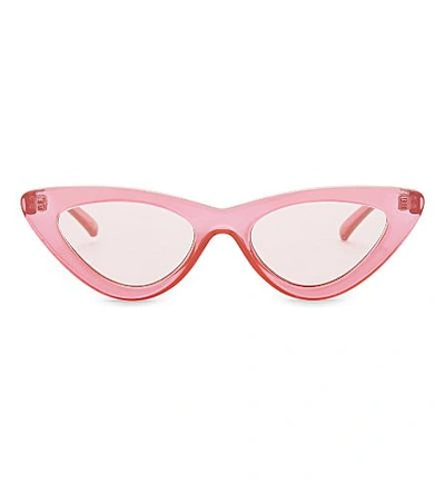 Le Specs The Last Lolita Cat-eye Sunglasses In Hot Pik Pik Flash Mirror