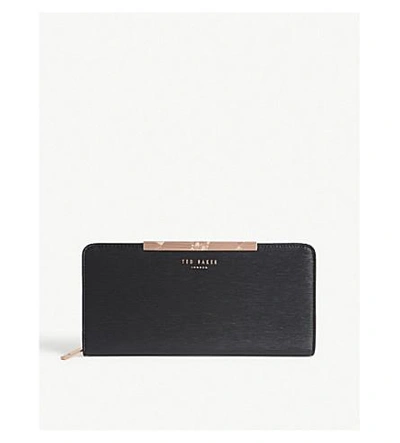 Ted Baker Matinee Leather Wallet In Black