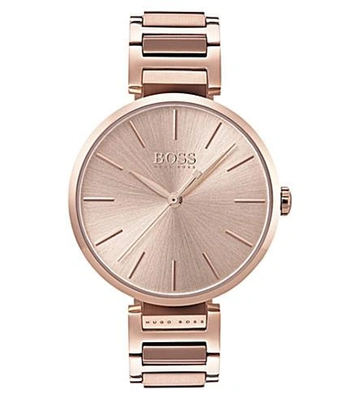 Hugo Boss 1502418 Allusion Rose Gold-toned Stainless Steel Watch