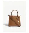 Michael Michael Kors Mercer Grained Leather Shoulder Bag In Acorn