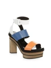 Pierre Hardy Deck Leather Ankle-strap Sandals In Multi