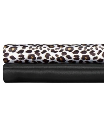 Betsey Johnson Betseys Satin Sheet Sets Bedding In Leopard