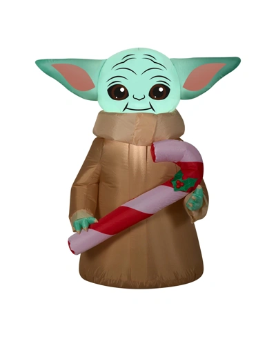 National Tree Company 3.5' Inflatable Baby Yoda In Green