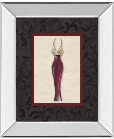 Classy Art Fashion Dress By Susan Osbourne Mirror Framed Print Wall Art Collection In Red