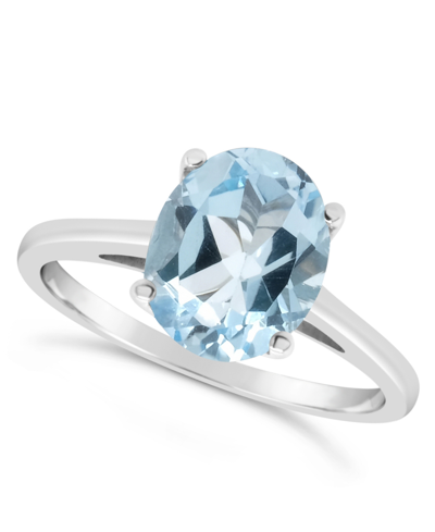 Macy's Topaz (3-5/8 Ct. T.w.) Ring In 14k White Gold In Sky Blue Topaz