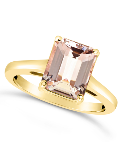 Macy's Morganite (3 Ct. T.w.) Ring In 14k Yellow Gold