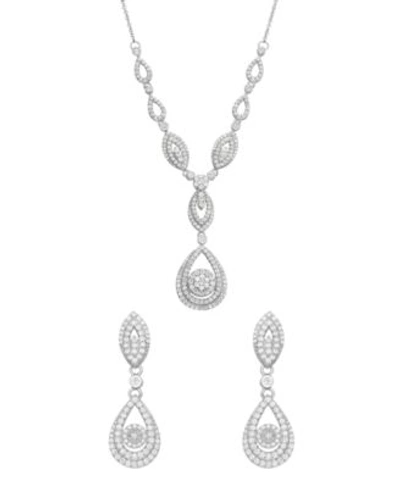 Wrapped In Love Diamond Teardrop Inspired Jewelry In 14k White Gold Created For Macys