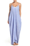 Elan Cover-up Maxi Dress In Denim