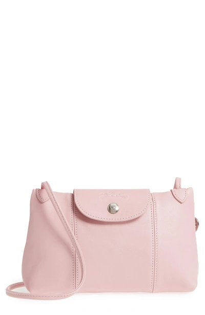Longchamp Le Pliage - Cuir Crossbody Bag - Pink In Girl
