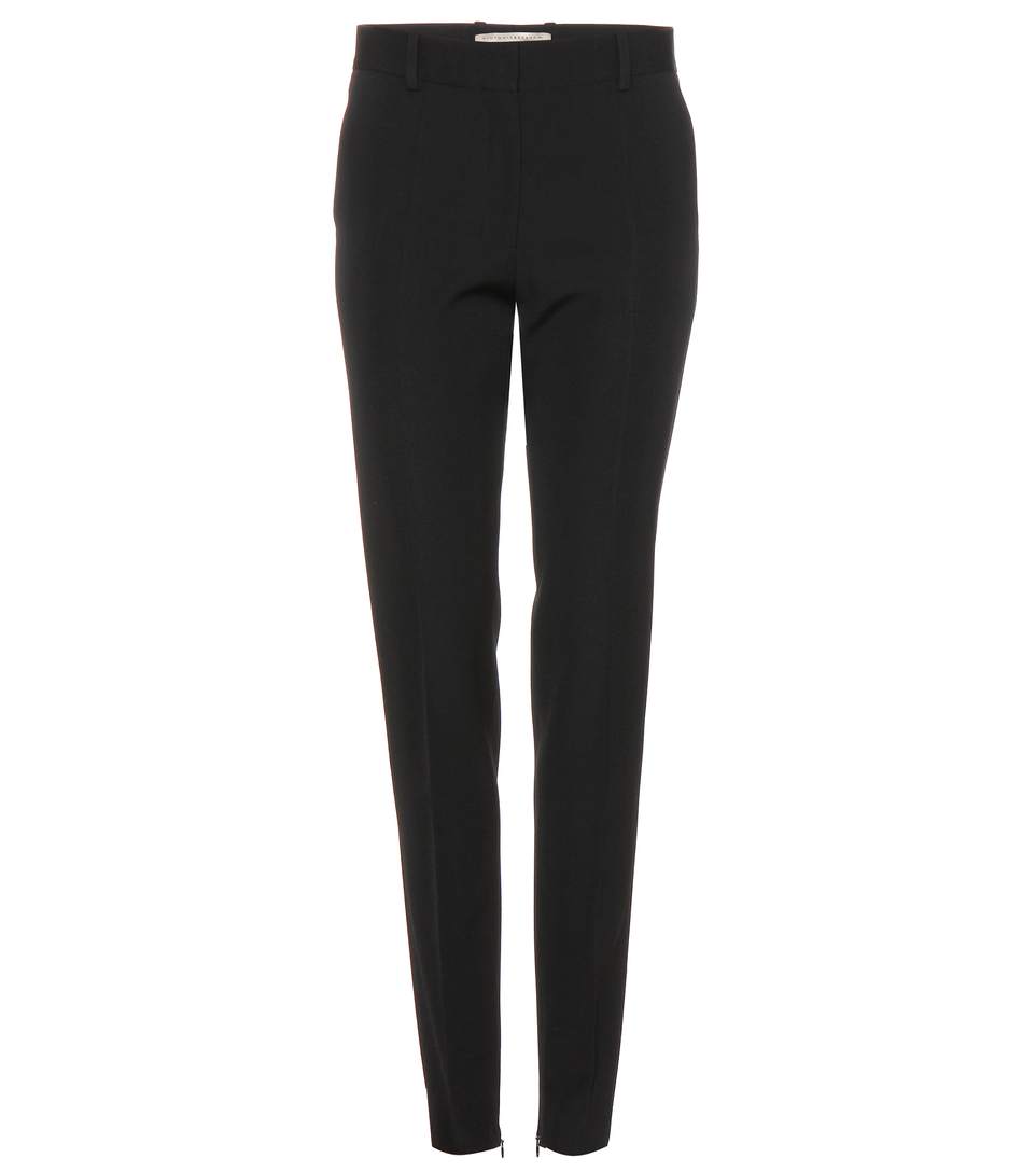 Victoria Beckham Barathea Wool Trousers In Llack | ModeSens