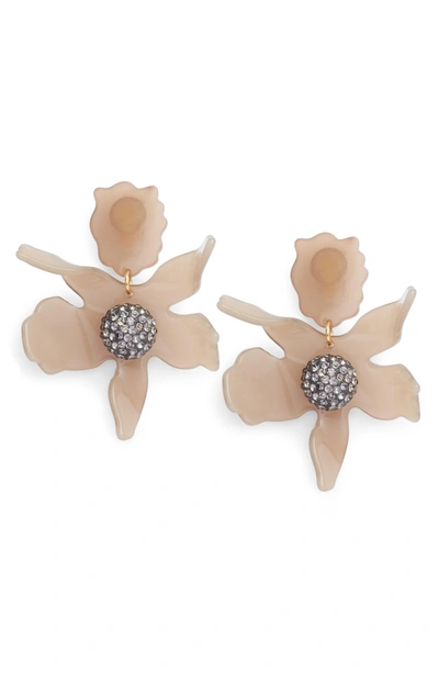 Lele Sadoughi Crystal Drop Earrings In Charcoal