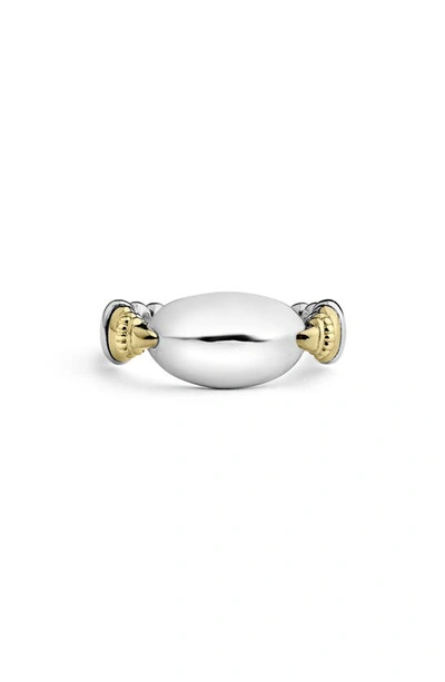 Lagos Beloved Ellipse Ring In Silver