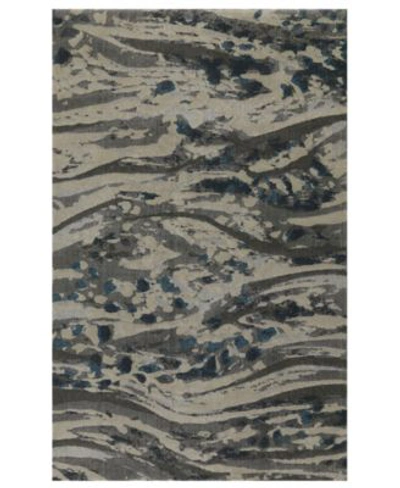 D Style Mosaic Snap Area Rug Collection In Gray