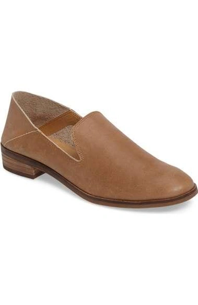 Lucky Brand Cahill Flat In Sesame Leather
