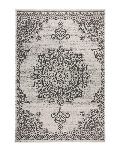 Nicole Miller Patio Country Azalea Area Rug In Gray/blue