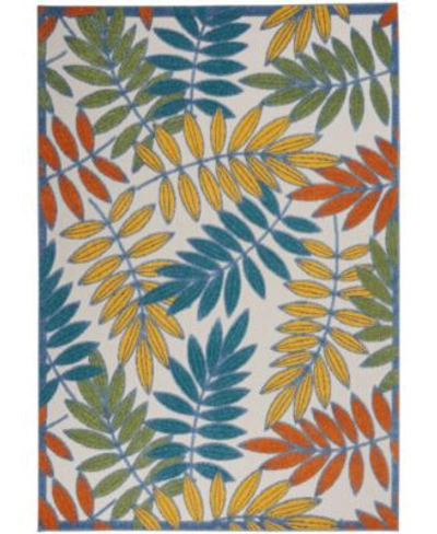 Nourison Aloha Alh18 Area Rug In Ivory/navy