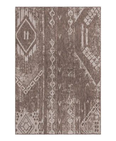 Bayshore Home Outdoor Pursuits Odp01 Area Rug In Brown