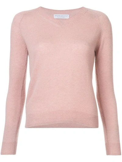 Alexandra Golovanoff V-neck Sweater In Pink
