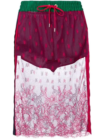 Tommy Hilfiger Lace Mesh Skirt - Multicolour