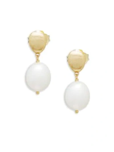 Marco Bicego 18k Yellow Gold Pearl Drop Earrings