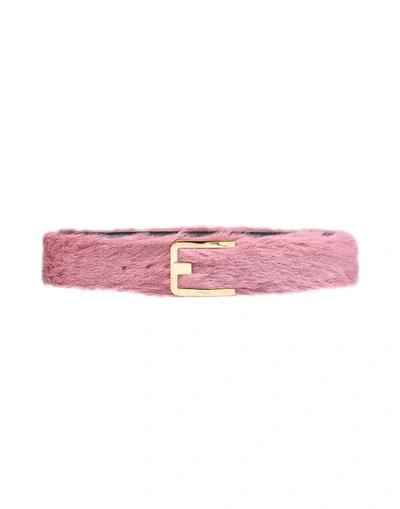 Prada Cavallino Belt In Pink