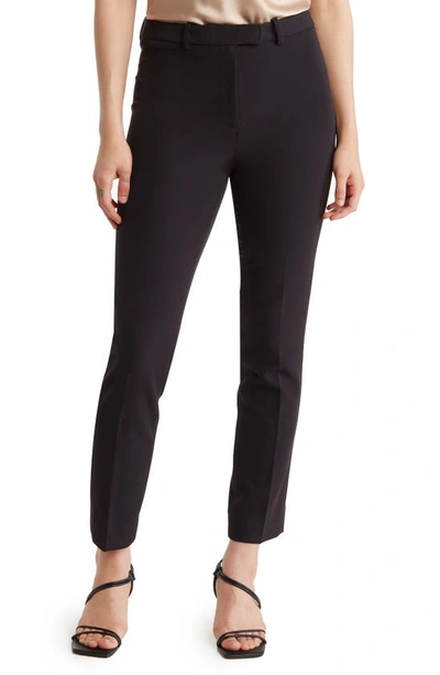 Donna Karan Women's Solid-color Slim-fit Dress Pants In Black