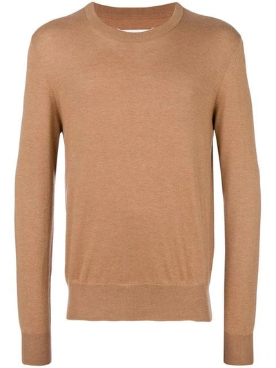 Maison Margiela Fine Knit Jumper In Neutrals