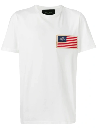 Mr & Mrs Italy Flag Print T-shirt In White