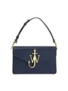 Jw Anderson Leather Logo Handbag In Navy