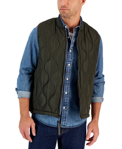 Hawke & Co. Men's Onion Quilted Vest In Loden