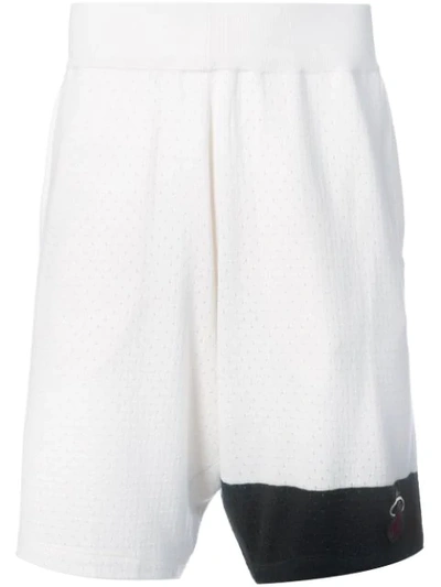 The Elder Statesman Nba Mesh Shorts Miami Heat In White