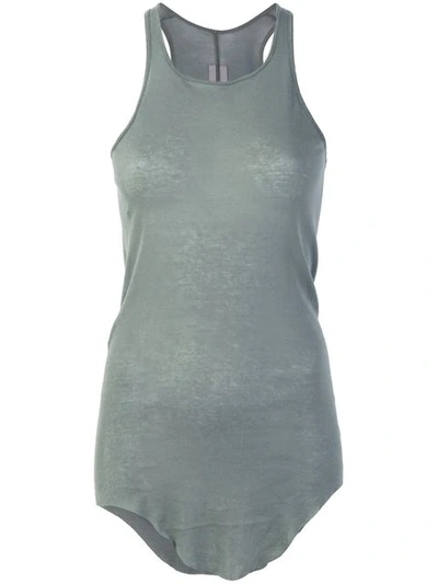 Rick Owens Viscose Sage Tank Top