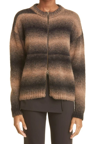 Paloma Wool Zip Sweater Woman Brown In Alpaca