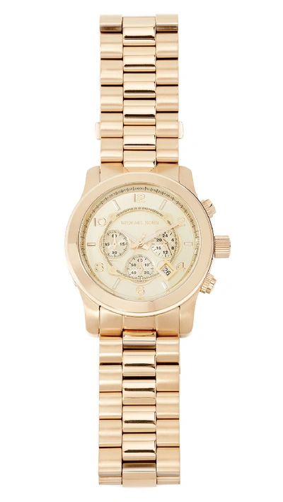 Michael Kors Runway Watch, 44mm In Gold