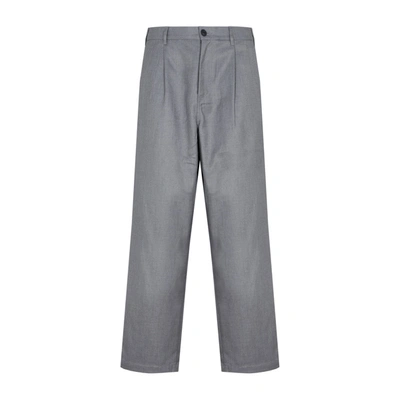 Stussy Volume Pleated Trousers In Grey